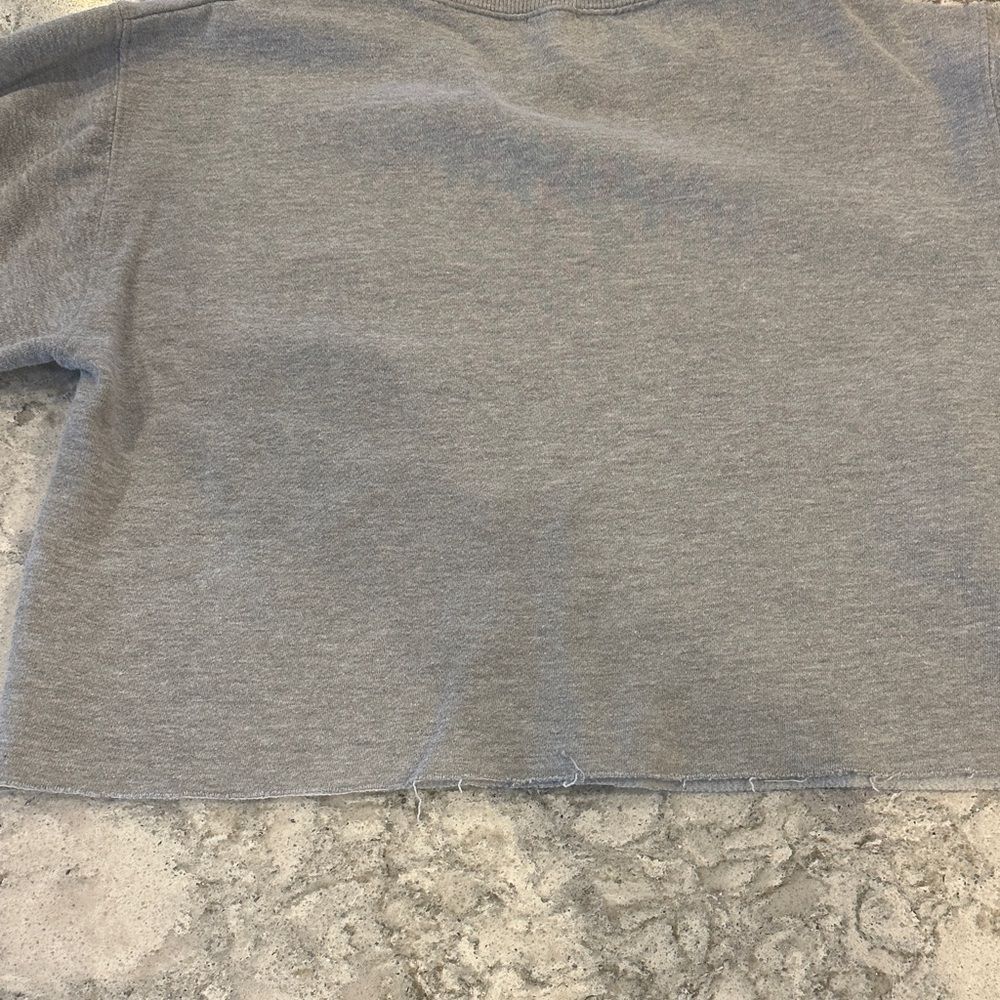 Brandy Melville Gray Cropped Sweatshirt - Picture 4 of 4
